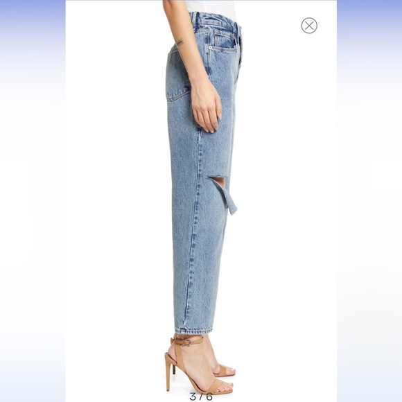 'Good American 90s Duster Straight Leg Jeans - Picture 3 of 5